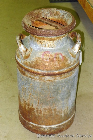 Ten gallon milk can from Chicago.