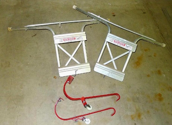 2 Werner Sta Safe ladder stabilizers are 44" x 32".