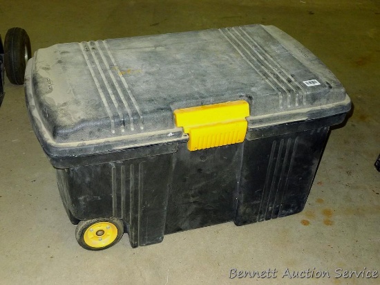 Contico storage box is 36" x 21" x 20" tall.