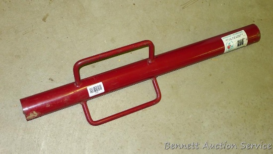 RG Applegate Steel post pounder is 30" x 2" x 3/8" and appears hardly used.
