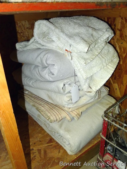 Various size drop clothes for painting or other projects.