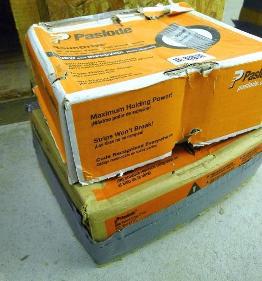2 partial boxes Paslode 30 degree collated nails, smooth shank, 2-3/8" x .113.