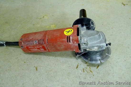 Milwaukee heavy duty 4-1/2" sander-grinder, model 6140, runs.