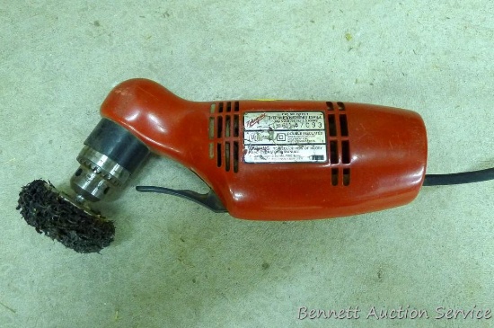 Milwaukee 3/8" reversible drill, model 0375-1, runs.