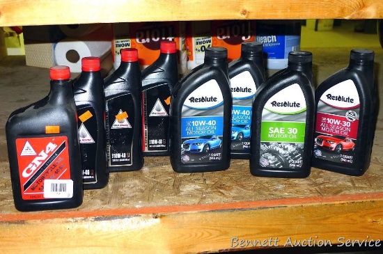 No shipping. 3 full quarts and 1 partial of GN4 SAE 10W-40 motorcycle oil; 1 full and 1 partial