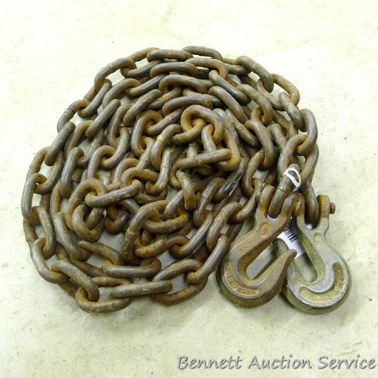 3/8" x 10 ft chain, no apparent repairs.