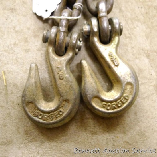 16ft x 3/8" chain with no repairs noted.