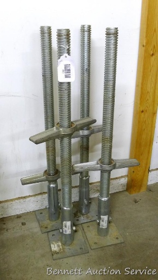 4 Scaffolding adjusting legs are 28" tall.
