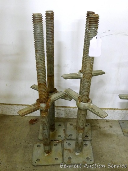 4 Scaffolding adjusting legs are 24" tall.