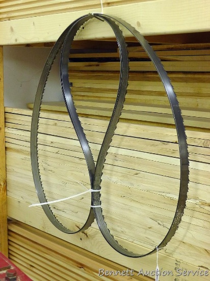 Three Wood-Mizer sawmill blades .042 x 1-1/4" x 144".