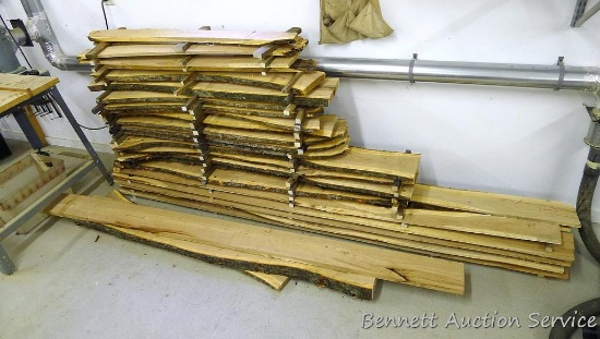 Pile of cherry is 3-1/2' tall x 9' long.