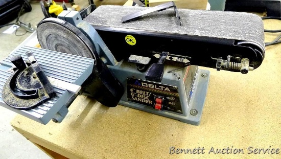 Delta 4" belt/6" disc sander model 31-460 Type 2. Runs.