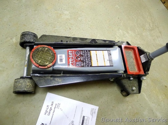 Pro-Lift Premium Garage Jack model G-737 has 3-1/2 T capacity. Works.