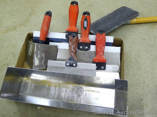 WalBoard pole sander is model AS-22 and 50" long; five nice drywall tools by Marshalltown and