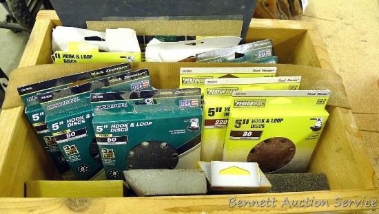 Performax, Masterforce, Sandblaster and other sanding discs and sponges come is a 17" x 11-1/4" x