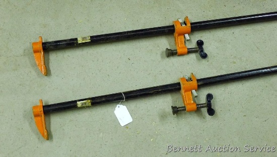 Pair of Pony 3/4" pipe clamps on 60" pipes.