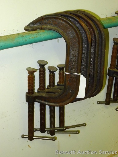Four 6" C-clamps.