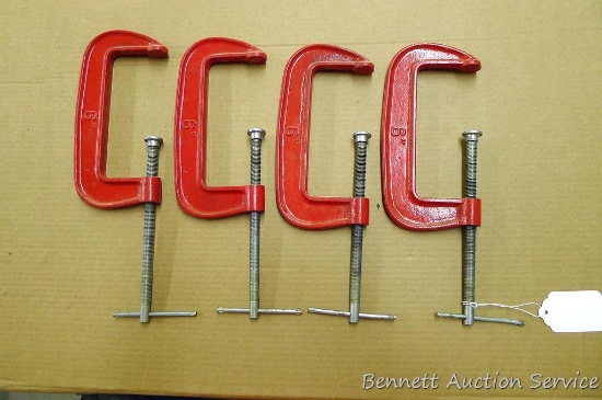Four 6" C-clamps.