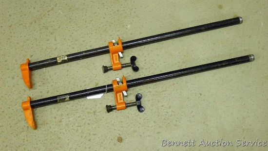 Pair of 3/4" Pony pipe clamps on 36" pipes.