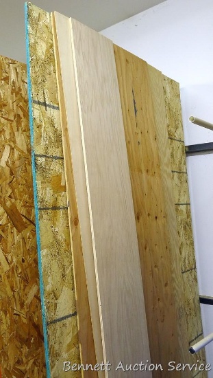 Full sheet of 1/2" OSB; plus partial sheets 3/8" & 1/4" plywood.