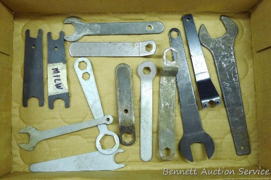 Lost your tool wrench? This is the lot for you. Assorted wrenches up to 9-1/4" long.
