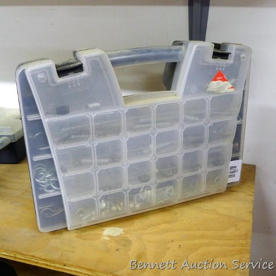 Organizer 11" x 15" filled with assortment of springs, hairpin clips, cotter pins and more.