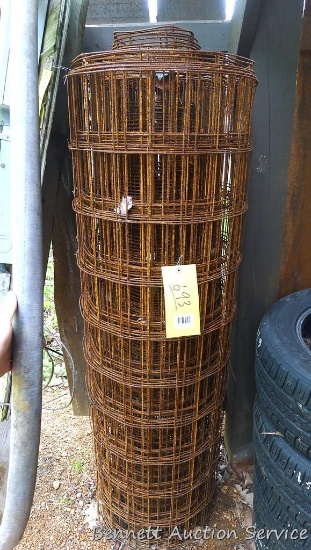Concrete wire mesh roll is 5' x 18".