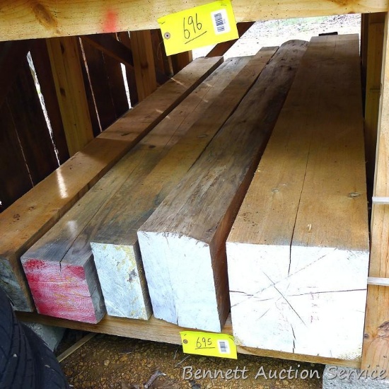Softwood timbers up to 12" x 12" x 100".