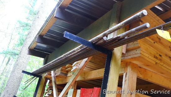 20' lengths of 1/2" and 3/8" rebar, plus some 1" iron pipe for pouring concrete floors.