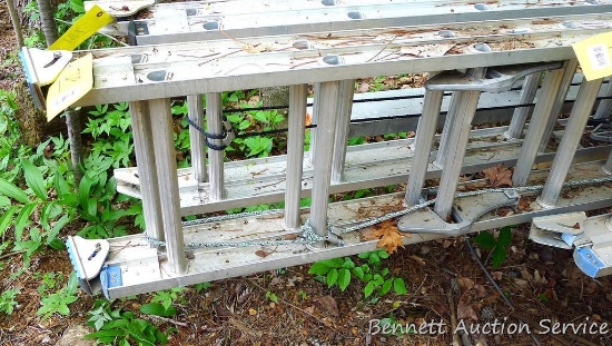 Werner Craft-master Type 1 heavy duty industrial extension ladder Model D1532-2. Total section