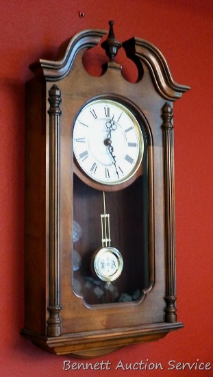 Howard Miller wall clock looks great and chimes as it should with the classic Westminster Chime.