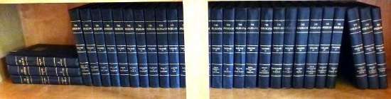 Complete set of The Americana encyclopedia includes volume 1 through 30, copyright 1929.