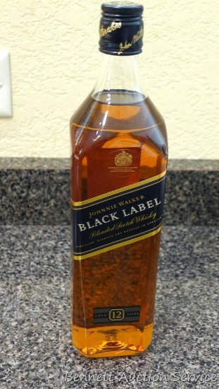 No shipping. Sealed 750 ml bottle of Johnnie Walker Black Label blended Scotch Whiskey.