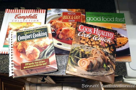 Cookbooks including Cook Healthy, Campbell's Collection, Good Food Fast, more.
