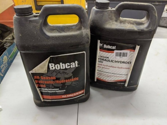 No Shipping. Two mostly full jugs of Bobcat All Season Hydraulic/ Hydrostatic fluid.