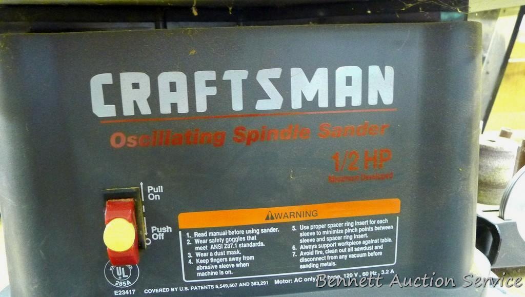 Craftsman 1 /2 HP Oscillating Spindle 