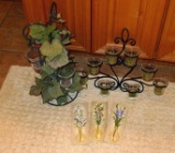 Two candle displays, taller measures about 1-1/2'. More.