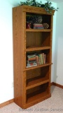 Nice solid wood bookcase measures approx. 6' tall x x30