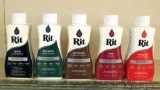 No shipping. Five bottles of Rit dye, plus some disposable gloves. Colors include Cherry Red, Dark