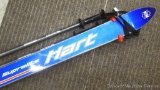 Hart Supralite downhill skis with poles. Skis are approx. 67