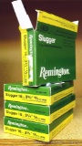 Four full boxes of Remington Slugger 16 gauge shells.