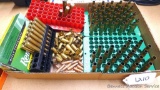 RCBS loading blocks with .30-06 brass by R&P, Peters; lot also includes brass by .40 S&W, and more.