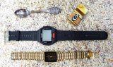 Polar Pro-Trainer personal fitness monitor and watch; Armitron ladies watch may just need a battery;
