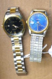 Armitron and Lorus men's watches with date windows. May just need batteries.