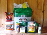 No shipping. Full or partial containers including most of a 3 cu ft bag of peat moss; snail & slug