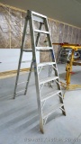 Wagner Craft-Master 7 ft aluminum step ladder, model C377, 250 lb limit.