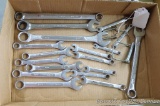 Combination wrenches, largest is 7/8