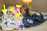 Rolls of string line, bungee cords, cable ties, more.
