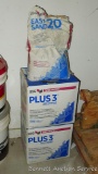 1 full and 1 partial box of Sheetrock Plus 3 joint compound, boxes are 4.5 gal and approx 8 lb Easy