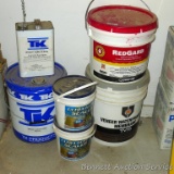 No Shipping.  Partial containers of RedGard and Veneer Waterproofing Membrane, Ultra Gloss Sealer,